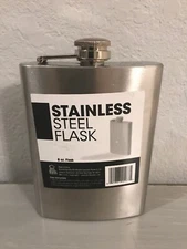 Stainless Steel 8 oz Flask New by Best Brands NEW UNUSED