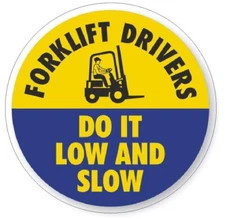 Forklift Driver Hard Hat Sticker Decal