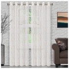 Lattice Sheer Curtain Panel Set of 2