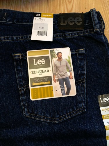 Lee Mens Regular Fit Straight Leg Jeans 