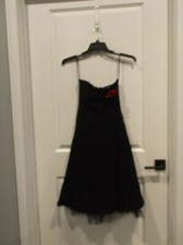 New w/out tag Ruby Roz womens size 3 strapless party dress zips in back red rose