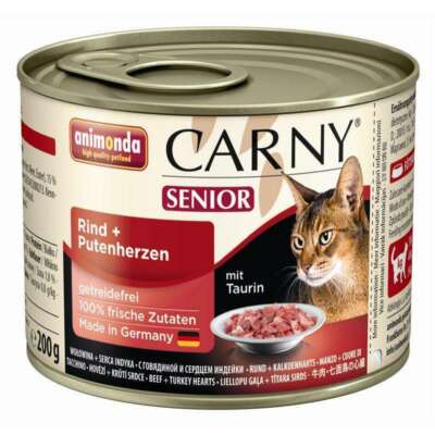 Animonda Carny Senior Beef & Turkey Hearts 6 X 200G