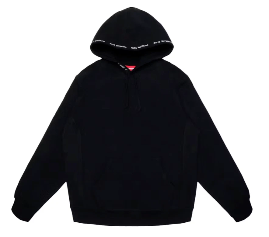 Sweat à capuche noir Supreme Channel NEUF taille XL SS18 (SS18SW23)