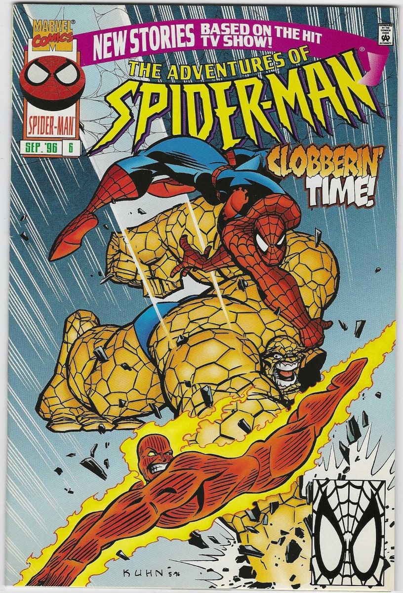 ADVENTURES OF SPIDERMAN 6 X-MEN 6 FLIP BOOK 1996 ANIMATED UNCANNY
