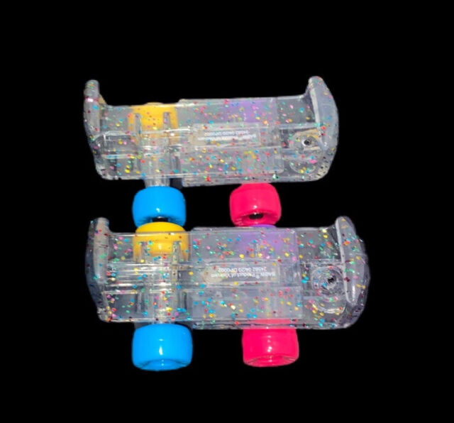 Build a Bear Workshop Set Of 2 Roller Skates Rainbow Glitter Colorful Multicolor