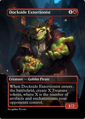 Dockside Extortionist - High Quality Altered Art Custom Cards