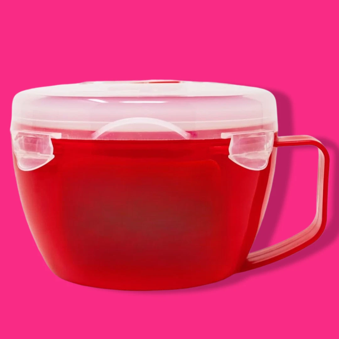 Soup Mug Microwaveable Noodle Cooker Dishwasher-Safe BPA-Free