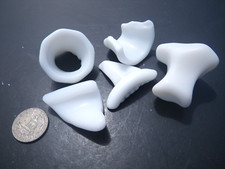 Sea Glass, Collection of Different Pieces of Milk Glass