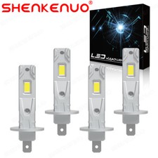 H1 H1 Led Headlight Bulbs Kit High Low Beam Super Bright 6500k Xenon White 4pack