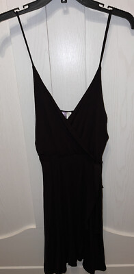 Alya Black spaghetti strap Low neck Dress Stretch Francescas Size Large Medium | eBay Alya Black spaghetti strap Low neck Dress Stretch Francescas Size Large Medium | eBay
