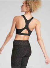 Athleta Ultimate Bra in SuperSonic A-C, BLACK SIZE S    531220 T0805