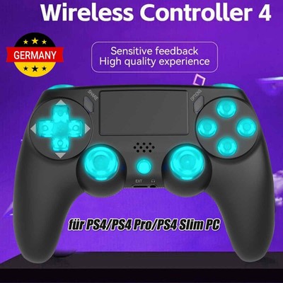 CSL Gamepad für PS4 PS4 Pro PS4 Slim PC | Wireless Controller mit Dual Vibration