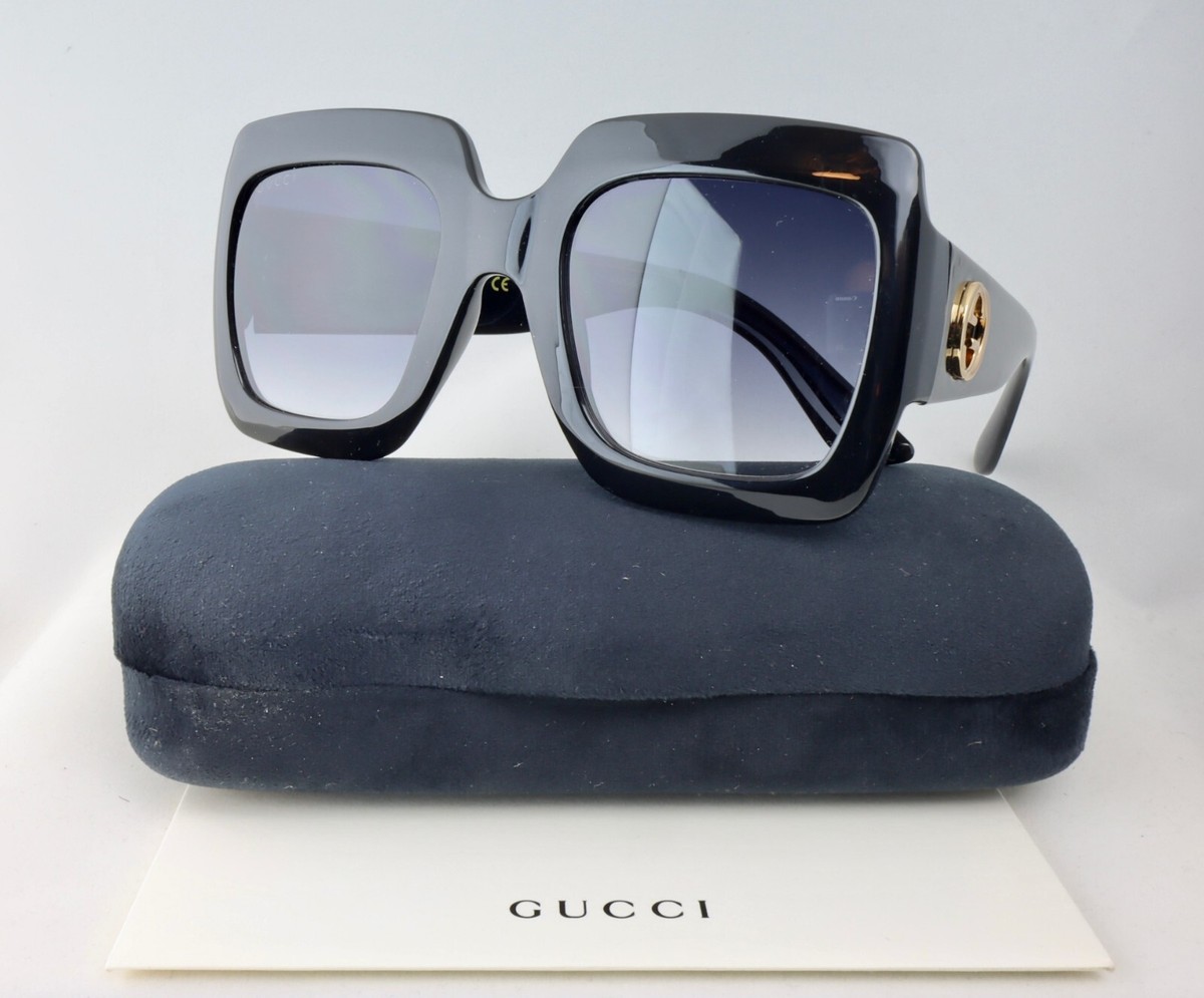 Gucci Sunglasses GG0053S Gucci Acetate Square Frame Sunglasses GG0053S Black 1770038  main image 4