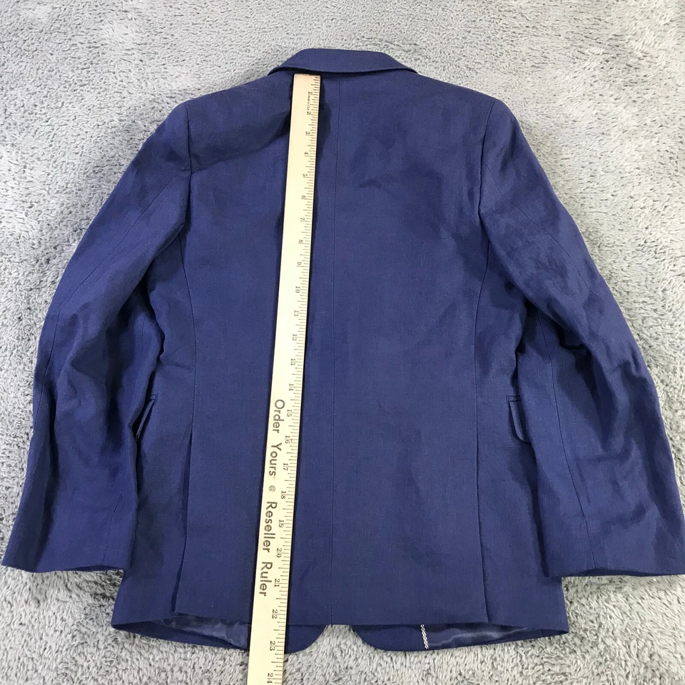 Blazer John Varvatos Niños 10 R Lino Azul Deportivo Abrigo Chaqueta Informal Jóvenes Niños Foto 3 de 4