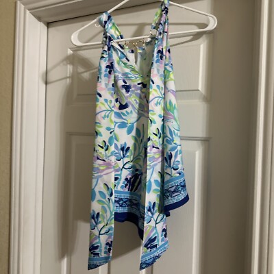 Lily Pulitzer Flower Print Women s Blouse X s New Without Tag