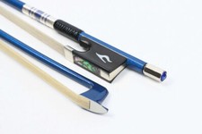 4/4 Violin Bow Carbon Fiber Straight balance AAAA Bow hair Ebony Frog Purple