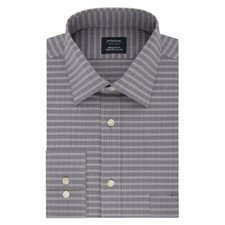 Mens Arrow Dress Shirt Gray Size 15-15 1/2 34-35 Wrinkle Free NWT