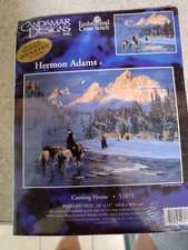 Candamar Designs Embellished Cross Stitch Kit 16"x12" COMING HOME #51071 Adams