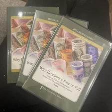 The Great Courses DVDs & Book Why Economies Rise or Fall Parts 1 & 2 Complete