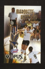 Marquette Golden Eagles 2001 Volleyball Pocket Schedule Opus Conference USA