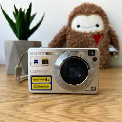 Sony Cyber-Shot DSC-W110 7.2MP CCD Vintage Digital Camera - Silver