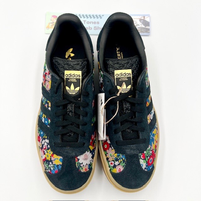 【24.0】アディダス JI2572 Gazelle Bold Liberty adidas Gazelle Bold x Liberty London Shoes - Black | Free