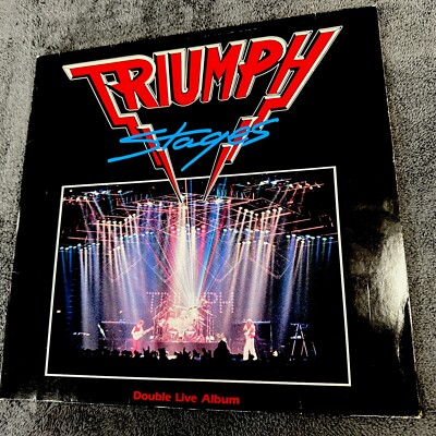 TRIUMPH - STAGES - 2LP VINYL EXCELLENT CONDITION GERMANY 1985