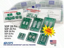 30 Pcs - SOP24 SSOP24 TSSOP24 to DIP24 0.65mm 1.27mm to 2.54mm Adapter PCB Board