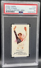 2008 Topps Kerri Strug Allen & Ginter RC Mini USA Champion Gymnast PSA 10 #103