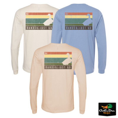 NEW BANDED GEAR REGGAE DUCK LOGO L/S LONG SLEEVE T-SHIRT TEE