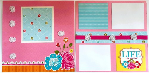 22 HANDMADE PREMADE 12x12 SCRAPBOOK PAGES FAMILY FRIEND LIFE THEMES EMBELLISHED - Picture 11 of 14