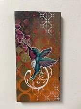 Elegant Hummingbird Original Painting Tattoo Art graffiti Art  Street Art