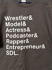 Steph De Lander SDL Wrestler model Actress And More T shirt 2XL Brand New