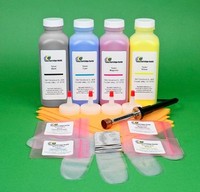 Hp Cp4525n Cp4525xh Four Color Toner Refill Kit With Hole-making Tool & Chips Hp Cp4525n Cp4525xh Four Color Toner Refill Kit With Hole-making Tool & Chips