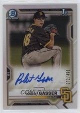 2021 Bowman Draft Chrome Pick Refractor 272/499 Robert Gasser #CDA-RG Auto 0zu6