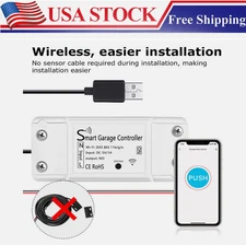 Smart Garage Door Gate Opener Controller Wireless WiFi Remote Control No Sensor