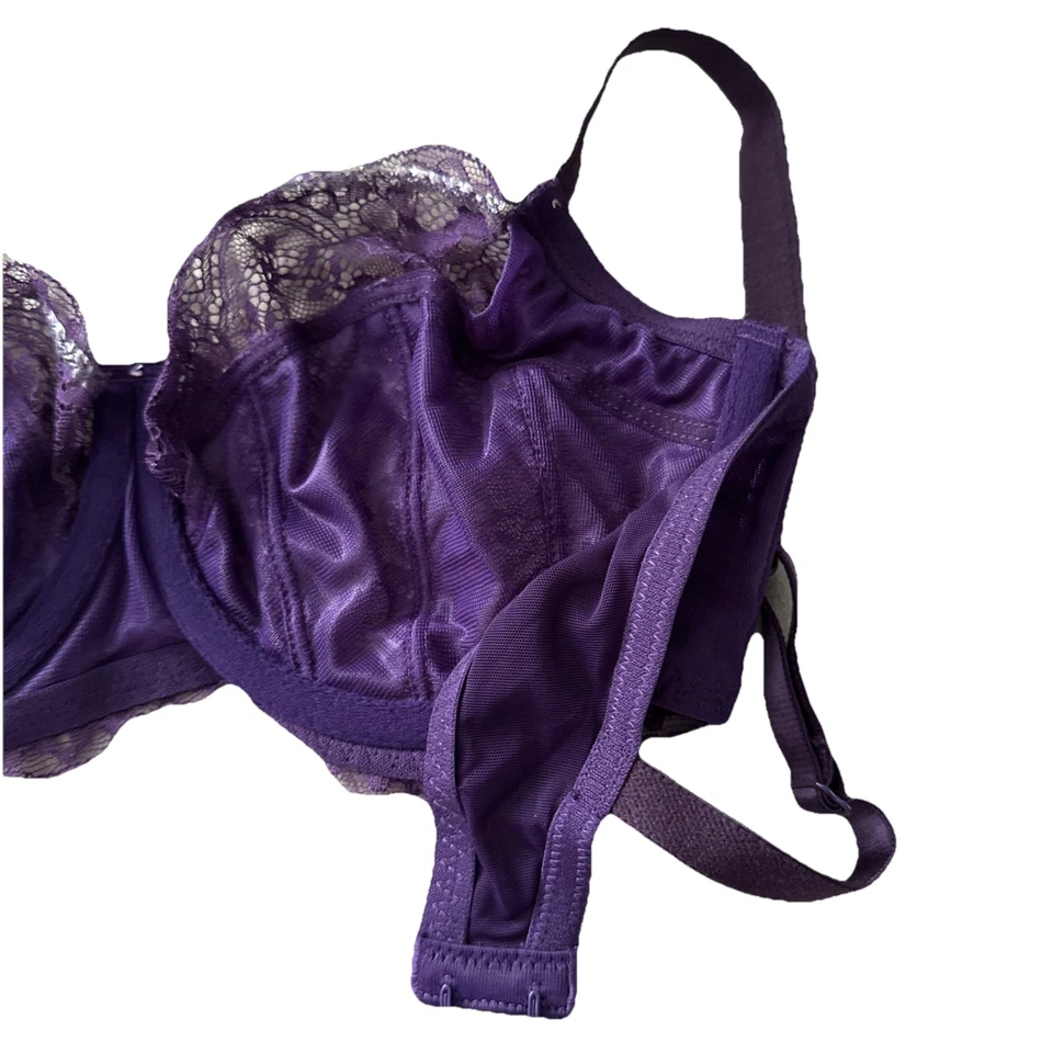 Sujetador Jezabel 36D PÚRPURA Sylvia con aros sin forro 10035 ***¡Envío rápido! Foto 4 de 4