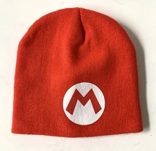 Super Mario Nintendo Beanie Knit Red Cap Hat