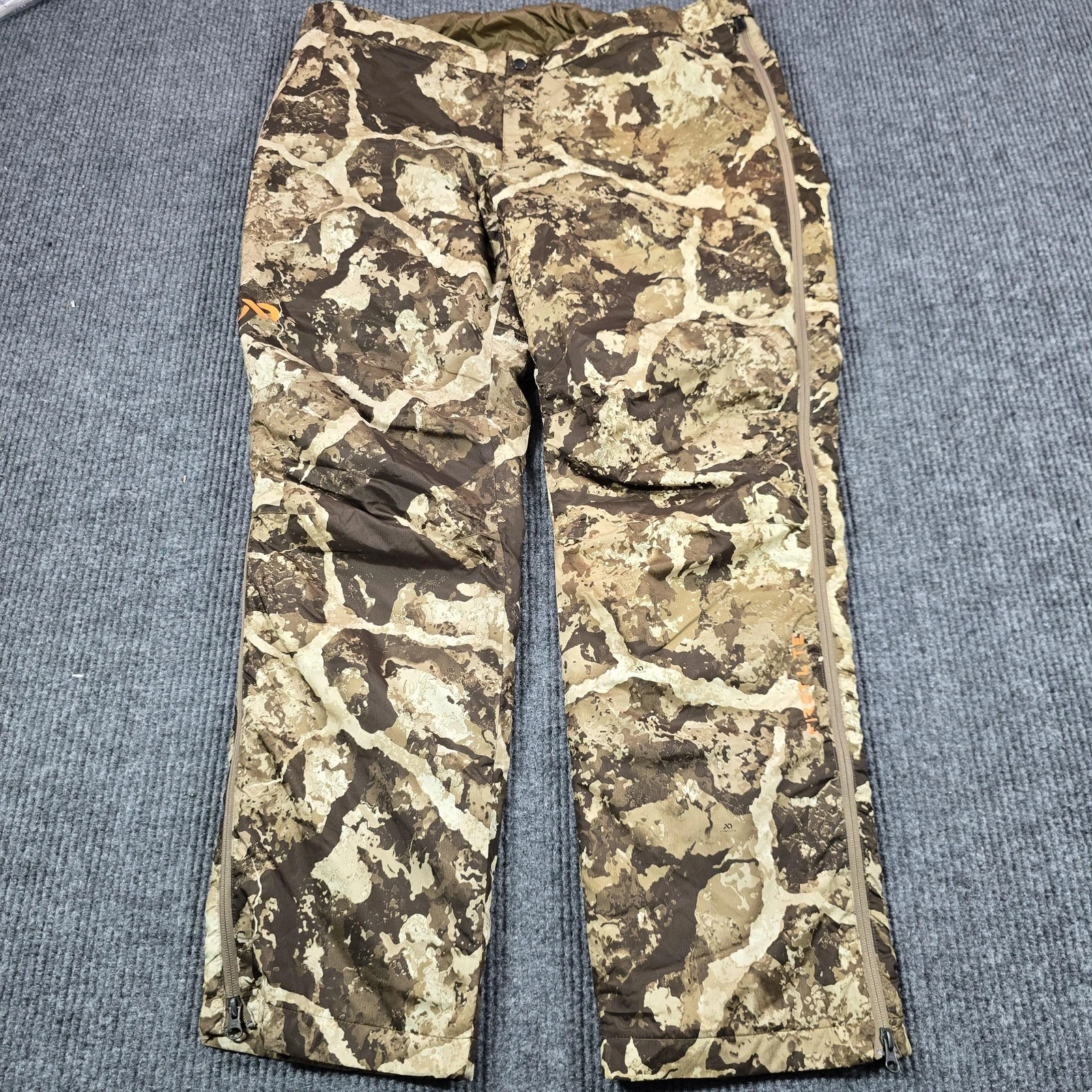 First Lite Pants Mens XL Brown Camo Uncompahgre Insulated Snow Winter Hunting