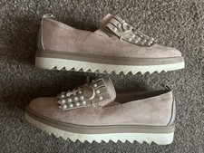 Dusky Pink Marco Tozzi Brogues Shoes Size 4 /37