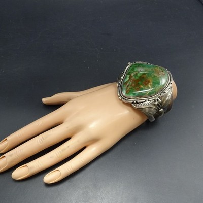 ROBERT NOREEN KELLY Navajo HUGE ROYSTON TURQUOISE Cuff BRACELET