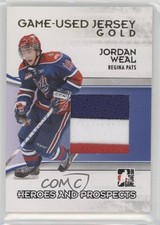 2009-10 ITG Heroes and Prospects Game-Used Jersey Gold /10 Jordan Weal #M-31 0af