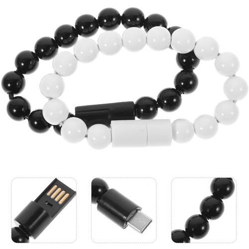 2Pcs USB type c cable Charging Cord Bracelet Transferable - 第 8/12 張圖片