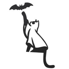 Halloween Door Corner Sign,Cute Halloween Black Cat Door Topper,Over the Door...