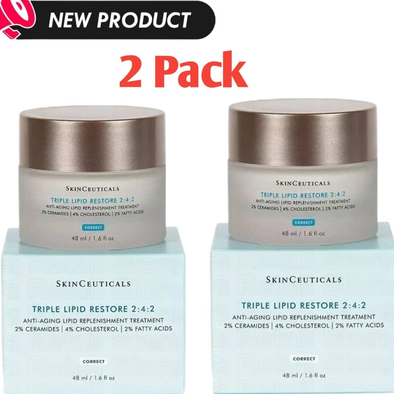 SKINCEUTICALS TRIPLE LIPID RESTORE 2:4:2 1.6 OZ SEALED NEW IN BOX/ 2 Pack