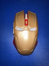 Iron Man Mouse Wireless Mouse Gaming Mouse gamer computer mice（Golden）