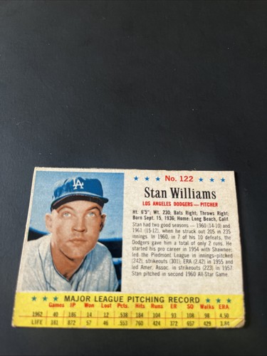 1963 Stan Williams #122