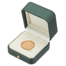 Coin Display Box, Coin Presentation Display Box Fit 30mm Coin, Green