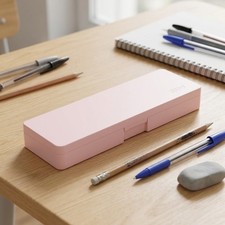 PP Pencil Case Nordic Minimalist Design 19.5 6.5 2.5cm Compact Fo