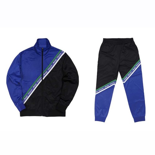 Awake NY x Kappa Set Eldred Track Jacket & Emut Track Pants Blu Nero Grn Tg L - Foto 5 di 5